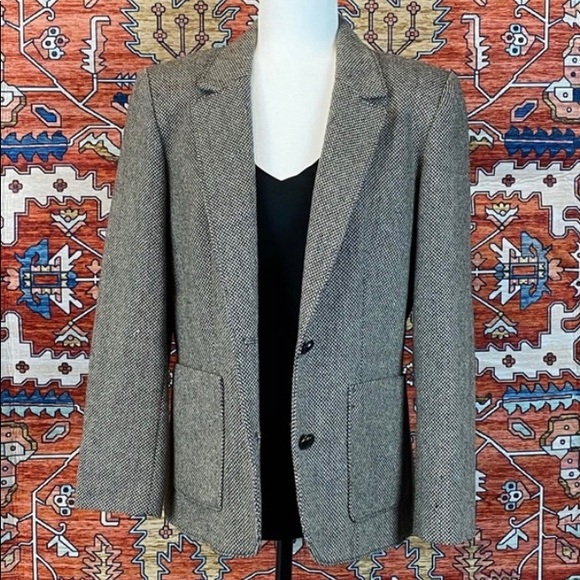 Vintage Herringbone Blazer - Picture 1 of 7